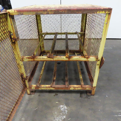 2 Shelf Forklift LP Bottle Storage Cage 36" Deep x 31" x 37" Tall