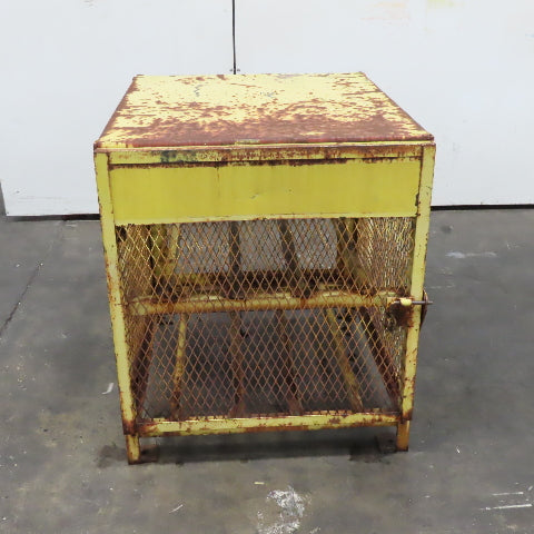 2 Shelf Forklift LP Bottle Storage Cage 36" Deep x 31" x 37" Tall