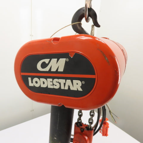 CM Lodestar Model R 2Ton 4000LB Electric Chain Hoist 10' Lift 8FPM 230/460 3Ph