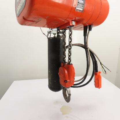 CM Lodestar Model R 2Ton 4000LB Electric Chain Hoist 10' Lift 8FPM 230/460 3Ph