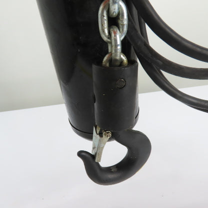 CM Lodestar Model L 1 Ton 2000LB Electric Chain Hoist 16FPM 15'Lift 3Ph 230/460V
