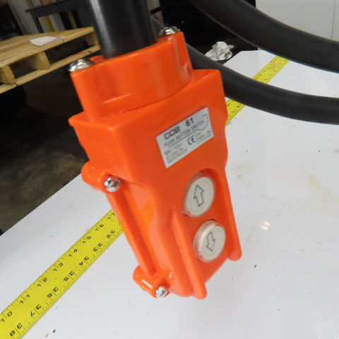 CM Lodestar Model L 1 Ton 2000LB Electric Chain Hoist 16FPM 15'Lift 3Ph 230/460V