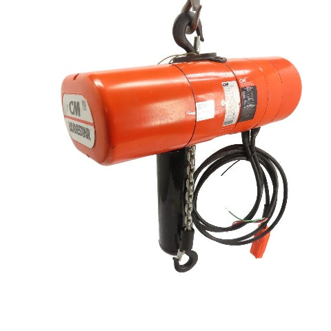CM Lodestar Model L 1 Ton 2000LB Electric Chain Hoist 16FPM 15'Lift 3Ph 230/460V