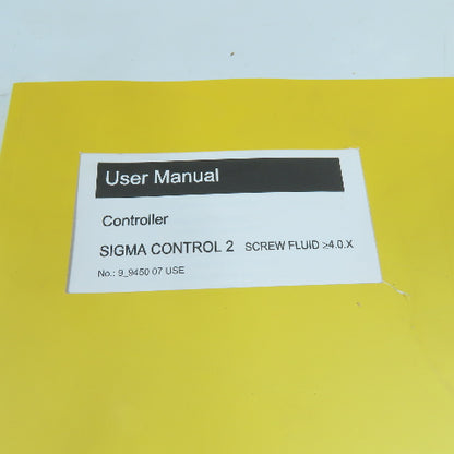 Kaeser 9_9450 07 USE Sigma Control 2 Screw Fluid Controller User Manual