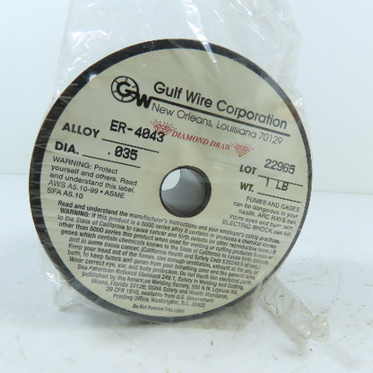 Gulf Wire Corporation ER-4043 Aluminum MIG Welding Wire .035" 1lb Spool