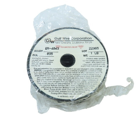 Gulf Wire Corporation ER-4043 Aluminum MIG Welding Wire .035" 1lb Spool