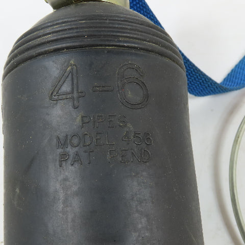 456 4-6" Inflatable Pneumatic Pipe Test Plug with Retrieval Strap