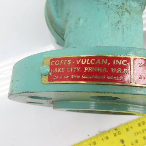 Copes-Vulcan Model 0A 2-1/2" Flanged Pneumatic Valve