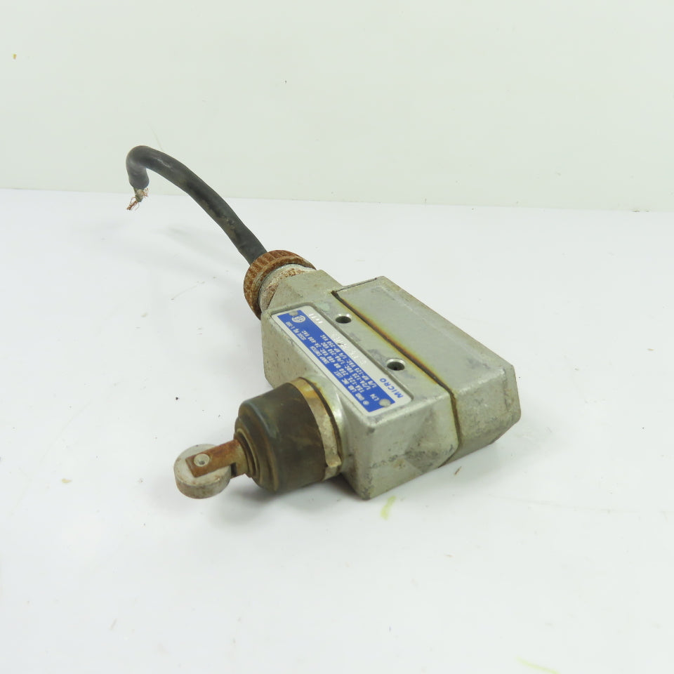 Micro Switch BZE6-2RN80 15A SPDT Roller Plunger Limit Switch 600VAC