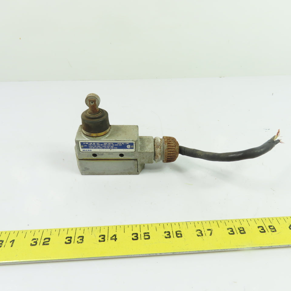 Micro Switch BZE6-2RN80 15A SPDT Roller Plunger Limit Switch 600VAC