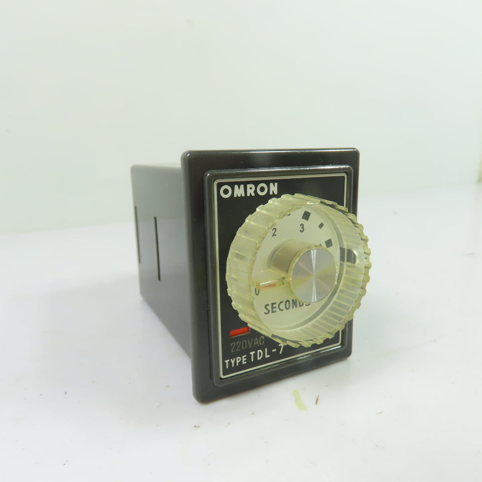 Omron TDL-7 0-5 Second Solid State Time Delay Relay 220VAC