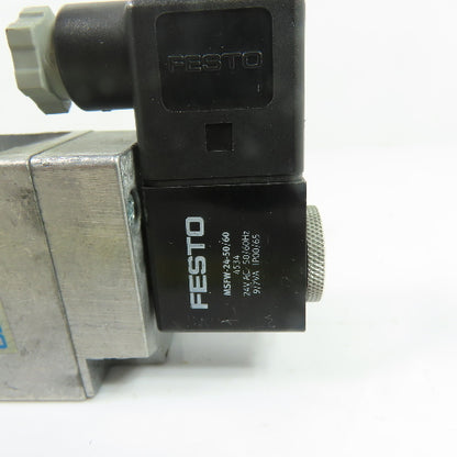 Festo 9964 MFH-3-1/4 3/2-Way Pneumatic Solenoid Valve 24V AC 1.5-8 Bar