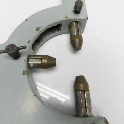 Lathe Follower Rest 3-Point Adjustable Brass Jaws 14-1/2" Base Width 8-1/2" CL