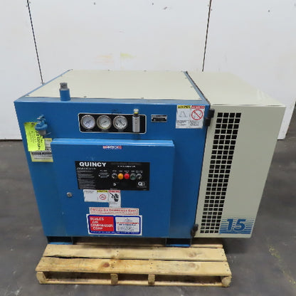 Quincy QMB15ACA12SF 15HP Rotary Screw Air Compressor 208-230V 3Ph 42185 Hrs