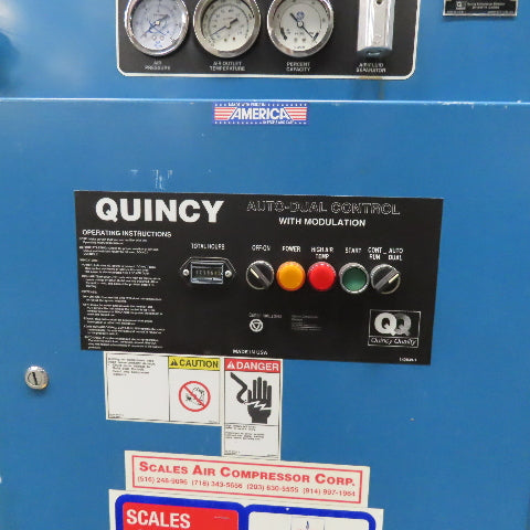 Quincy QMB15ACA12SF 15HP Rotary Screw Air Compressor 208-230V 3Ph 42185 Hrs