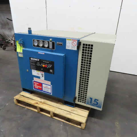 Quincy QMB15ACA12SF 15HP Rotary Screw Air Compressor 208-230V 3Ph 42185 Hrs