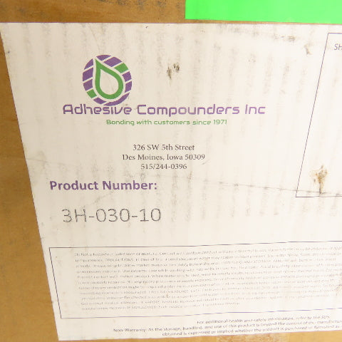 Adhesive Compounders 3H-030-10 Hot Melt Adhesive Block 4"x4"x3" Lot Of 36 Blocks
