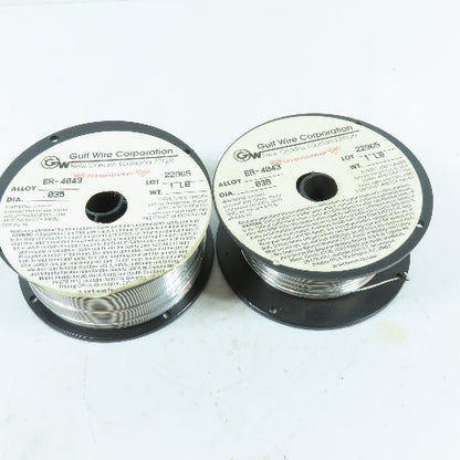Gulf Wire ER-4043 .035" Aluminum MIG Welding Wire 1 Lb & 11 Oz Spools
