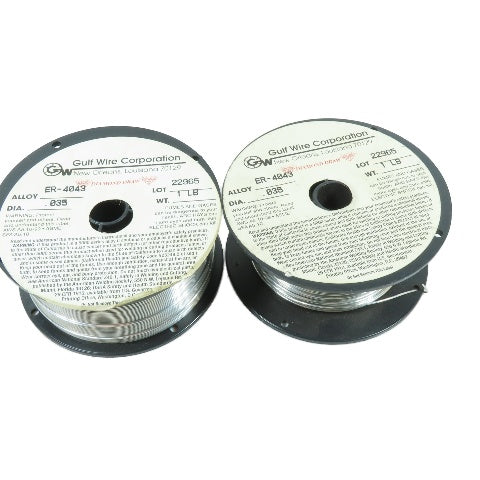 Gulf Wire ER-4043 .035" Aluminum MIG Welding Wire 1 Lb & 11 Oz Spools