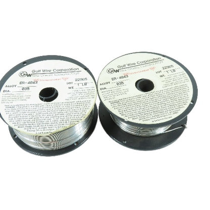 Gulf Wire ER-4043 .035" Aluminum MIG Welding Wire 1 Lb & 11 Oz Spools