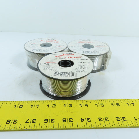 Lincoln Electric KH513 .030" ER4043 Aluminum MIG Welding Wire 1lb Spool Lot/3
