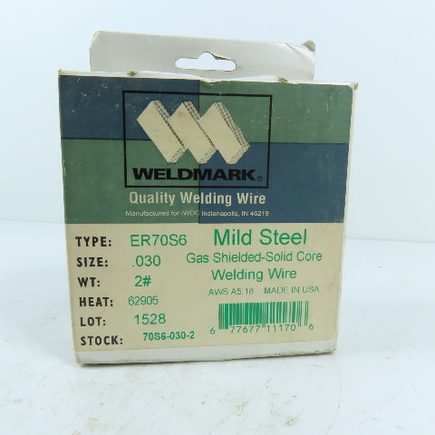 Weldmark 70S6-030-2 .030" ER70S6 Mild Steel MIG Welding Wire 2lb Spool