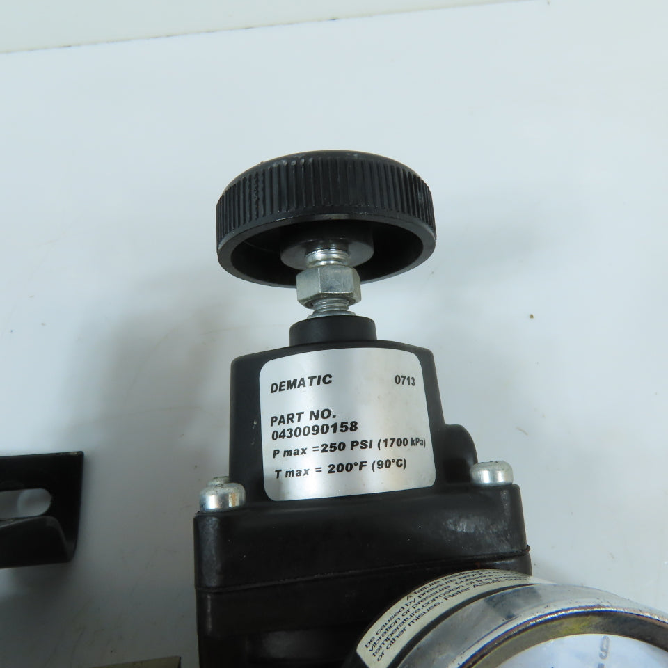 Parker 0430090158 1/4" NPT Two Stage Air Pressure Regulator W/ Bypass