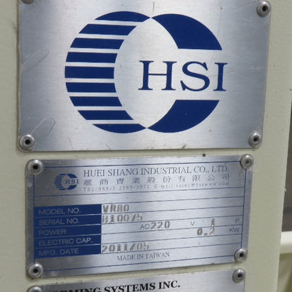 Huei Shang Industrial Co. VR80 Wire Take Up Machine Spooler 220V 1Ph 0.2kW