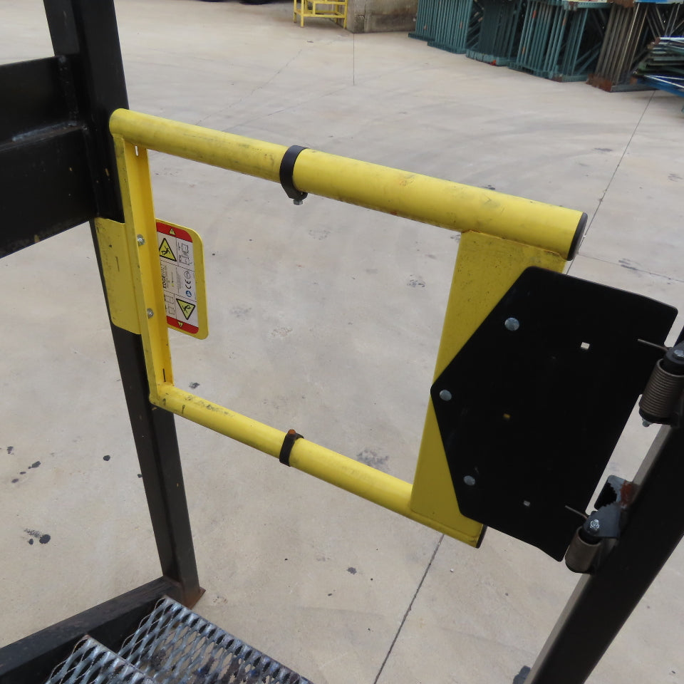 14' x 8' Steel Mezzanine Work Platform Deck W/ Loading Gates 56" Deck Height