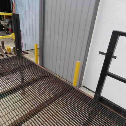 14' x 8' Steel Mezzanine Work Platform Deck W/ Loading Gates 56" Deck Height