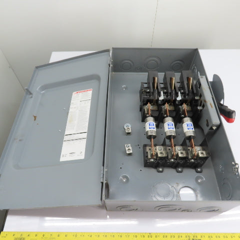 Square D H364 200A 3-Pole Fusible Safety Disconnect Switch 600VAC