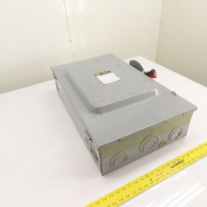 Square D H364 200A 3-Pole Fusible Safety Disconnect Switch 600VAC