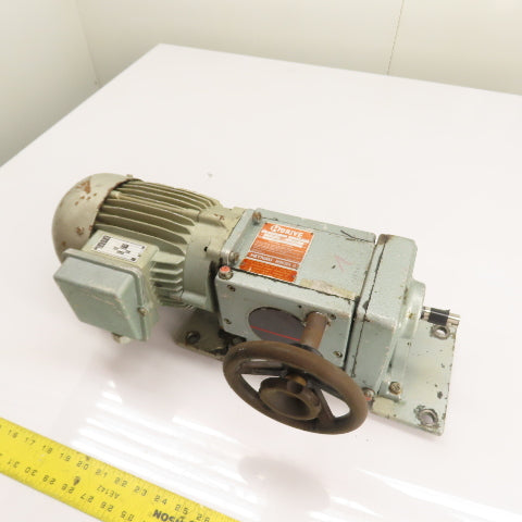 Heynau 5-V1M 3/4HP Variable Speed Gear Motor 230/460V 3Ph (Parts/Repair)