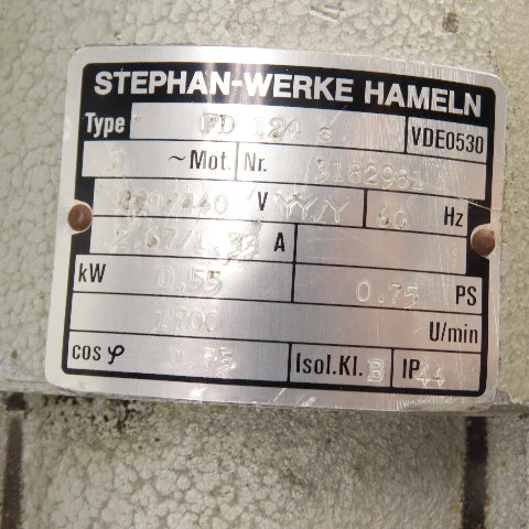 Heynau 6V1M 3/4HP Variable Speed Gear Motor 230/460V 3Ph (Parts/Repair)