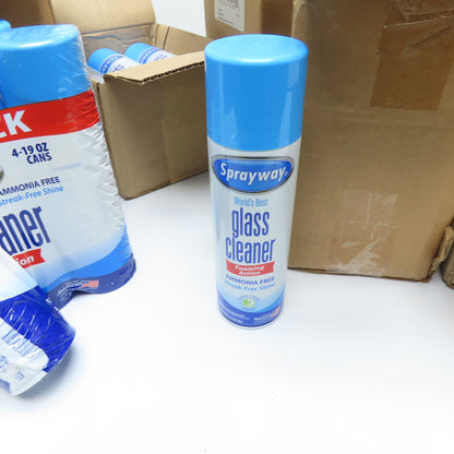 Sprayway SW-050 Glass Cleaner Foaming Action Ammonia Free Lot Of 36 Cans