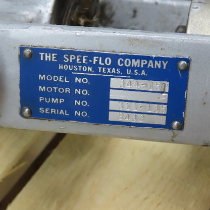 Spee-Flo 344-151 Paint Spray 311-135 Pump W/ Hoses And Spray Gun