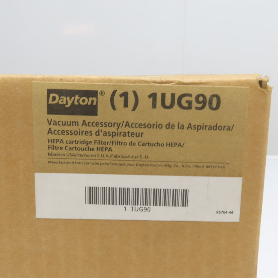 Dayton 1UG90 Vacuum Accessory HEPA Cartridge Filter