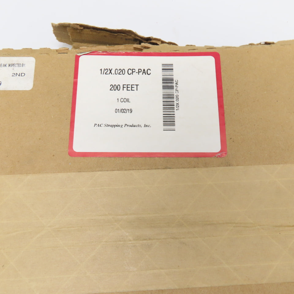 PAC Strapping Products 1/2X.020 CP-PAC Steel Strapping Coil 1/2" x .020" 200'