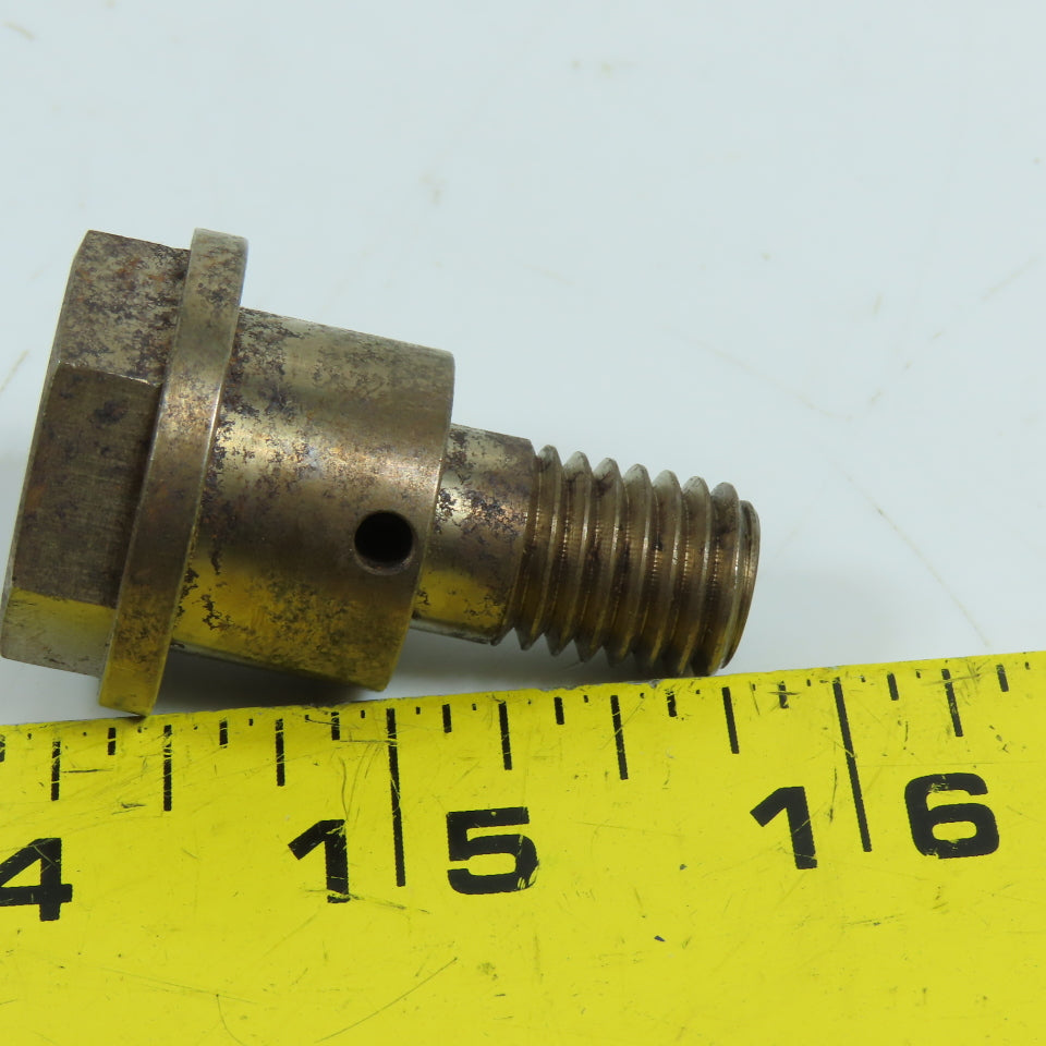 M12x1.75 Male Hardened Banjo Bolt M6x1.0 Internal Thread 20mm Shoulder 32mm OAL