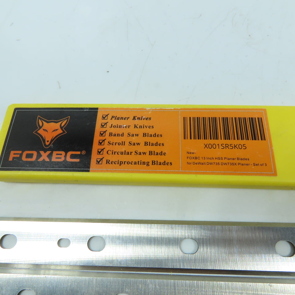 FOXBC DW7352 13 Inch HSS Reversible Planer Blades for DeWalt DW735/DW735X Planer