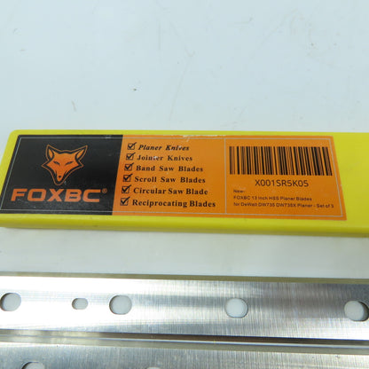 FOXBC DW7352 13 Inch HSS Reversible Planer Blades for DeWalt DW735/DW735X Planer