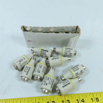 Siemens 5SD4 20 16A gR DII SILIZED Fuse Link 500V Lot Of 14