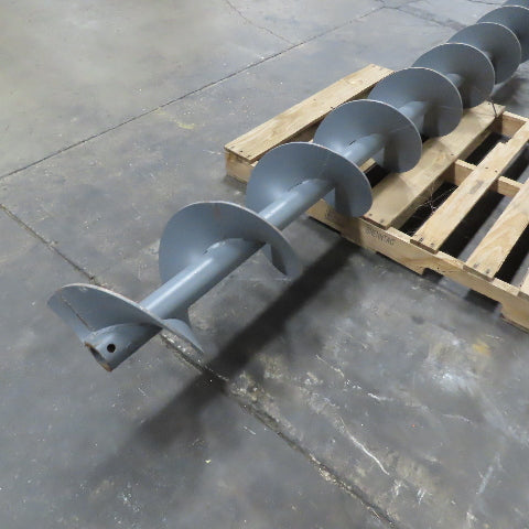 12" x 111" OAL Right Hand Screw Auger 12-1/2" Flight Spacing 2" Hollow Bore
