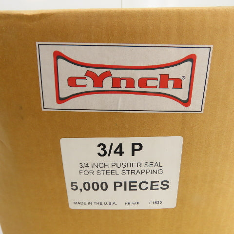 Cynch 3/4 P 3/4" Pusher Seal for Steel Strapping Lot Of 5000 Pieces