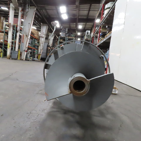 24" x 121" Double Start Left Handed Elevator Auger Screw 9" Flight Spacing