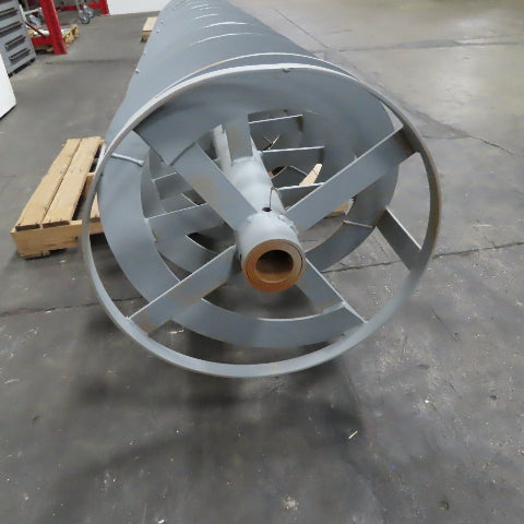 24" x 121" Double Start Left Handed Elevator Auger Screw 9" Flight Spacing