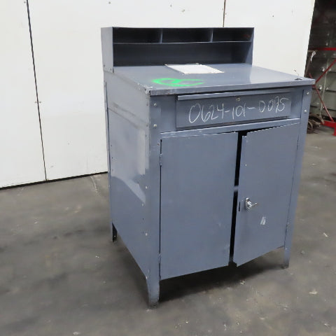 Shop Desk Shop Stand Workstation Cabinet Organizer 34" x 29" x 36" Tall
