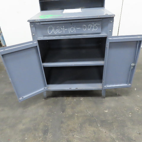 Shop Desk Shop Stand Workstation Cabinet Organizer 34" x 29" x 36" Tall