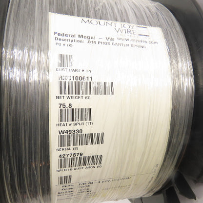 Mount Joy Wire RXC100611 .014" PHOS Garter Spring Wire 75 lbs Spool