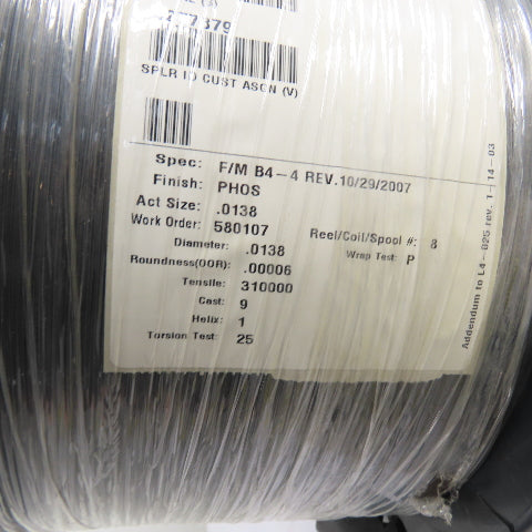 Mount Joy Wire RXC100611 .014" PHOS Garter Spring Wire 75 lbs Spool